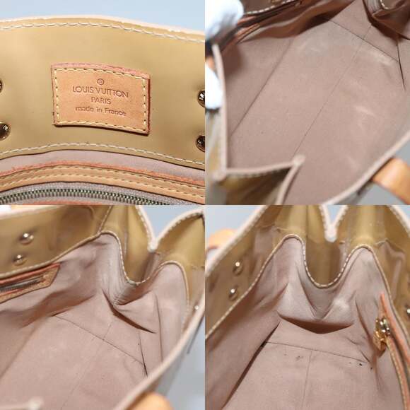LOUIS VUITTON Monogram Vernis Reade PM Hand Bag Noisette M91334 - Picture 11 of 12